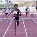 Gontse Morake breaking the South African 400m hurdles Under-18 record on the first day of ASA Youth and Junior Championships in Paarl on Thursday / Photo Credit: Sibonelo Ngcobo/ ANA Pictures