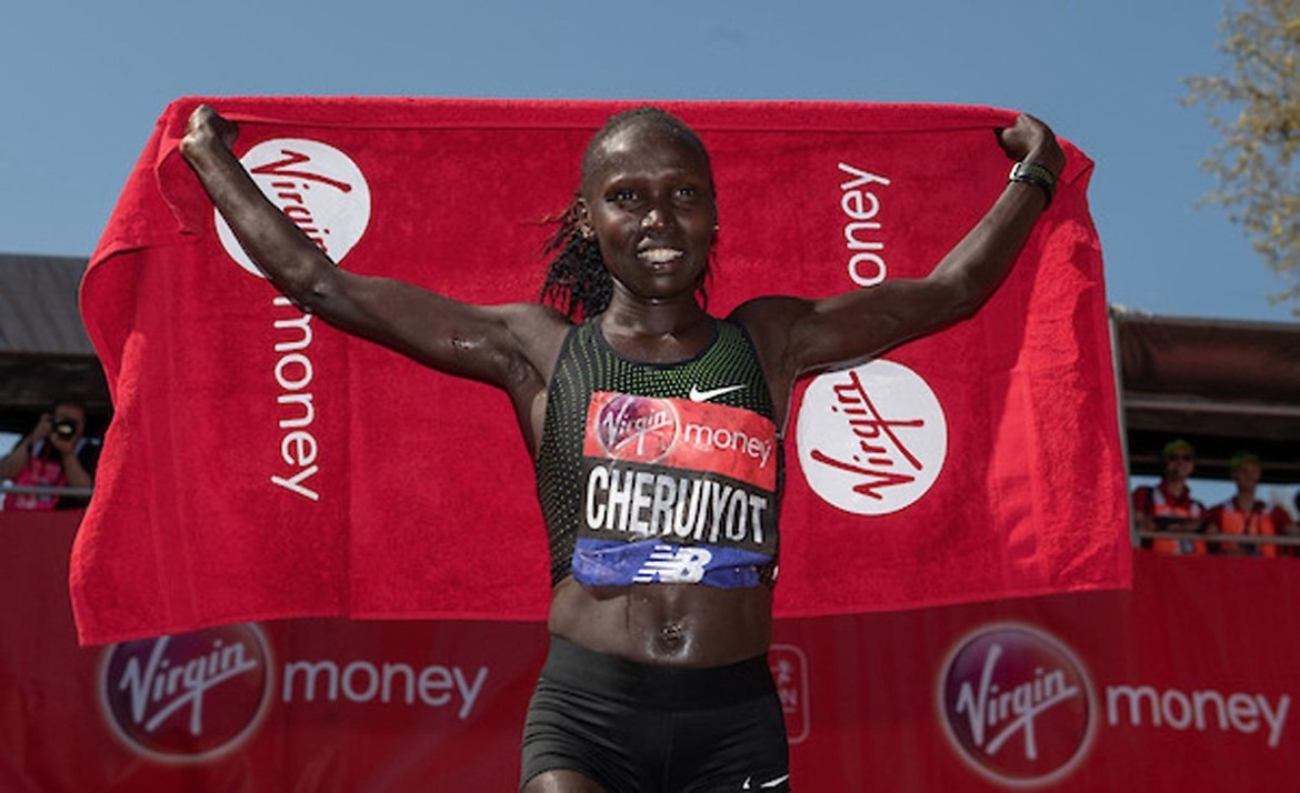 Kenya’s Vivian Cheruiyot / Photo: London Marathon