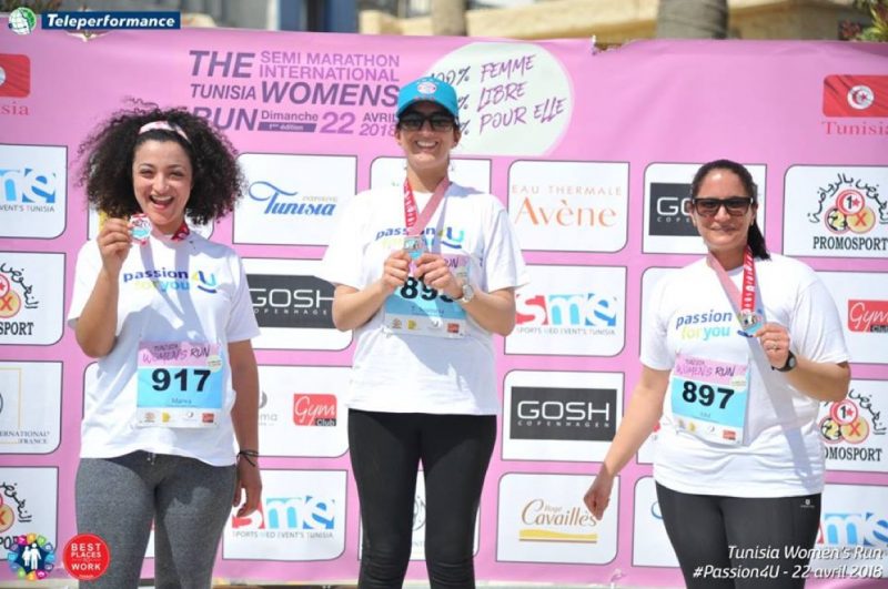 The newly introduced Tunisia Women Run took place on Sunday, April 22, 2018.
