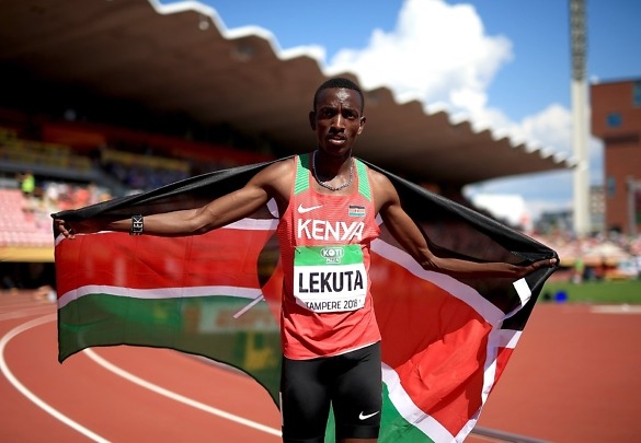 Solomon-Lekuta-800m-Tampere2018 Solomon Lekuta takes the men's 800m gold for Kenya at the IAAF World U20 Championships Tampere 2018 / Photo Credit: Getty Images for IAAF