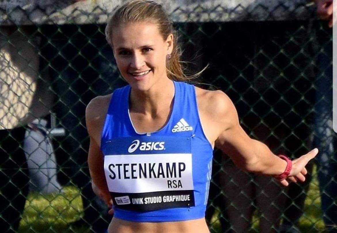 Rikenette Steenkamp broke the South African women's 100m Hurdles record. / Photo credit: SASCOC