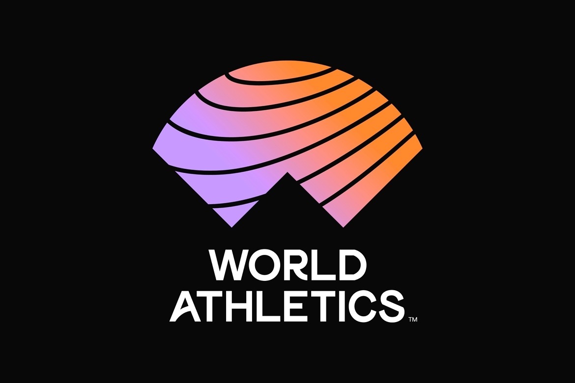 The World Athletics logo was launched in 2019.