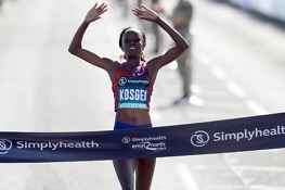 Kosgei clocks fastest-ever women’s half-marathon time