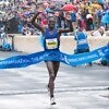 Kenya's John Komen winning the 2019 Athens Marathon in Athens, Greece - November 10, 2019 Photo Credit: Victah Sailer / AMA