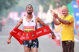 Gemechu smashes her own Airtel Delhi Half Marathon course record