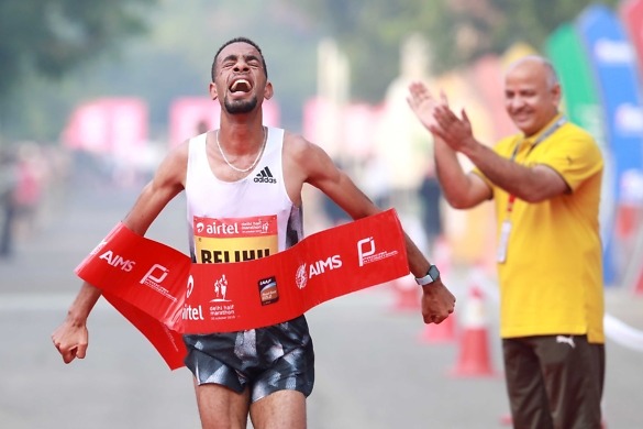 Gemechu smashes her own Airtel Delhi Half Marathon course record