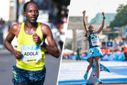 Adola and debutant Gebreslase score unexpected triumph in Berlin