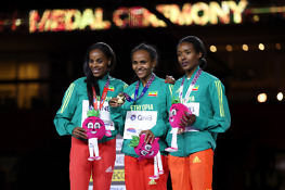 Gudaf Tsegay drives Ethiopian sweep of 1500m podium in Belgrade