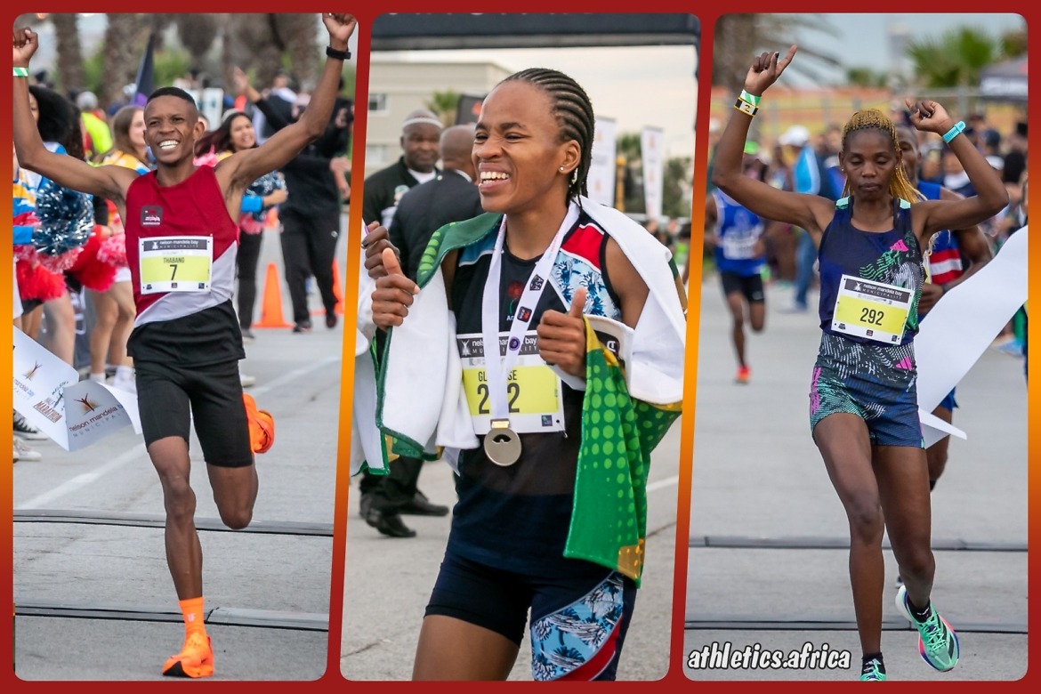 Thabang Mosiako, Glenrose Xaba and Betty Chepkemoi emerge victorious at the 2023 ASA Half-Marathon Championships / Photo Credit: Matt & Kyle Pearce Photography