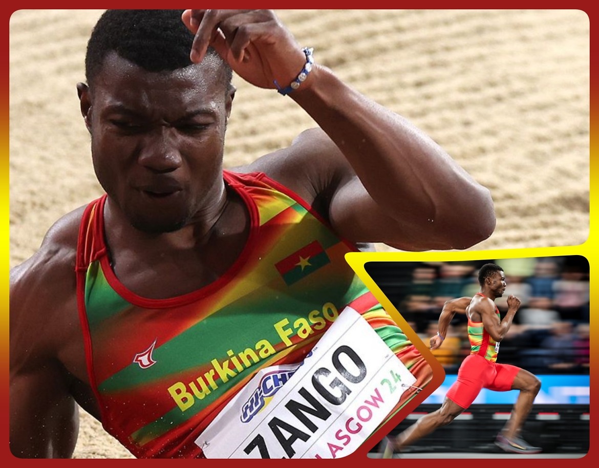 Hugues Fabrice Zango during the men's Triple Jump at the World Athletics Indoor Championships Glasgow 24 / Photo credit: Dan Vernon for World Athletics
