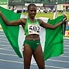 Nigeria's Tobi Amusan (502) afer winning the women's 100m Hurdles gold at the African Games Accra 2023 / Photo credit: Yomi Omogbeja for AthleticsAfrica