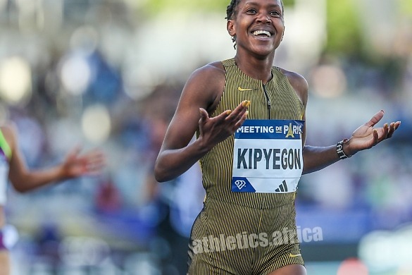 Kipyegon breaks world 1500m record in Paris – Diamond League