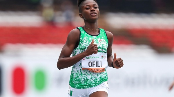 Favour Ofili at the World Athletics U20 Championships in Nairobi 2021 / Photo: Getty images for World Athletics