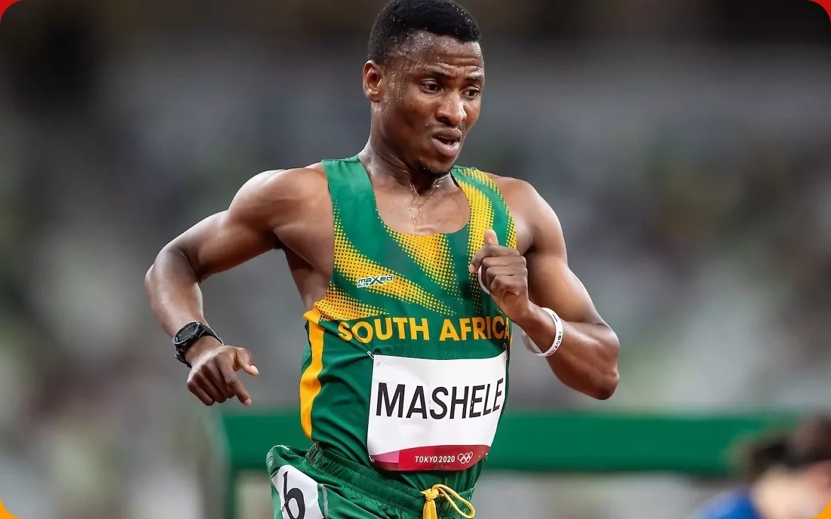South African runner Precious Mashele at the Tokyo 2020 Olympics