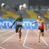 South Africa’s Bayanda Walaza wins gold in the Men's 100m Final at 2024 World Athletics U20 Championships Lima, Peru / Photo credit: Enzo Santos Barreiro for World Athletics