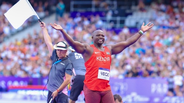 Kenya’s Julius Yego in action during the men's Javelin Throw qualification round at the Stade de France - Paris 2024 Olympics / Photo: Kelly Ayodi for NOCK