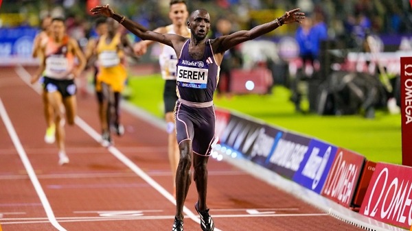 Kenya's Amos Serem wins the men's 3000m steeplechase in Brussels WDL Final 2024 / Photo credit: Diamond League AG