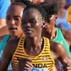 Uganda's Rebecca Cheptegei competing in the women's marathon event at the World Athletics Championships in Budapest 2023 / Photo: WA