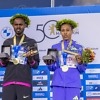 BMW Berlin Marathon winners, Milkesa Mengesha and Tigist Ketema from Ethiopia / Photo credit: SCC EVENTS / Jean Marc Wiesner