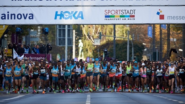 Start of the Frankfurt Marathon 2022 / Photo credit: Mainova Frankfurt Marathon