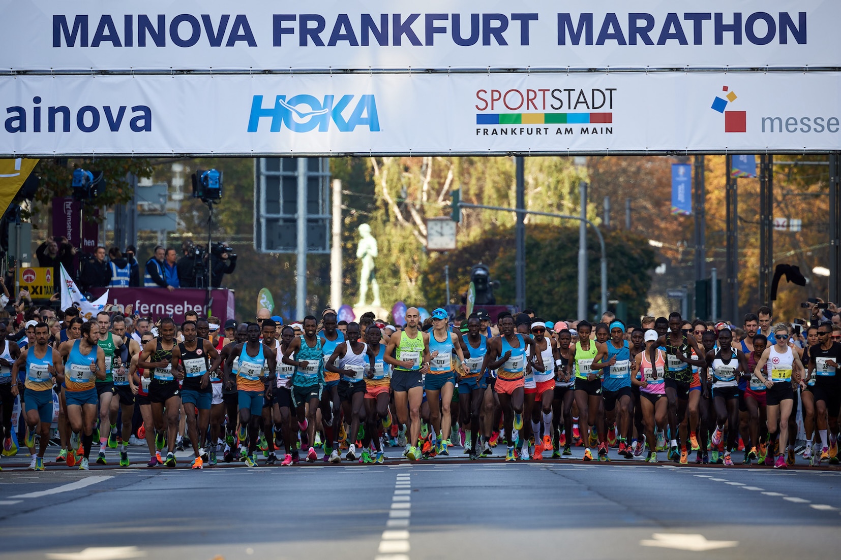 Start of the Frankfurt Marathon 2022 / Photo credit: Mainova Frankfurt Marathon