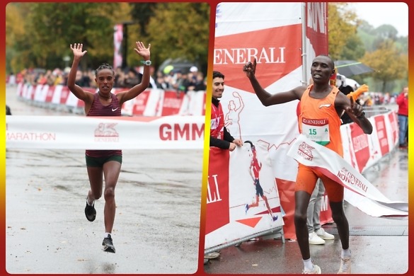 Debutant Kipyegon and newcomer Assefa triumph at Munich Marathon