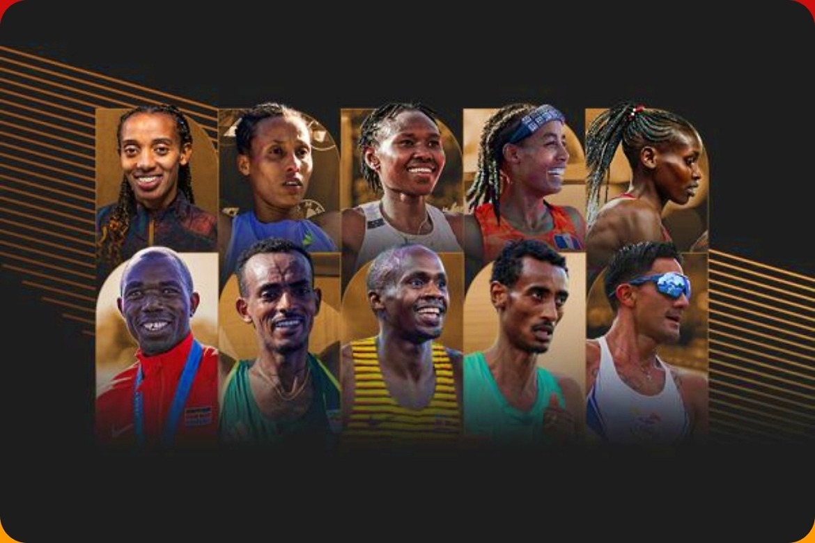 The 2024 Out of Stadium Athlete of the Year finalists / Photo credit: World Athletics