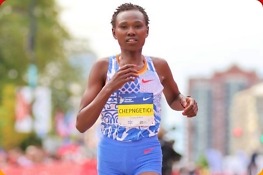 Chepngetich smashes world marathon record in Chicago with 2:09:56