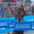 Ethiopian Lelisa Desisa winning the Dubai Marathon in 2013 / Photo credit: Dubai Marathon