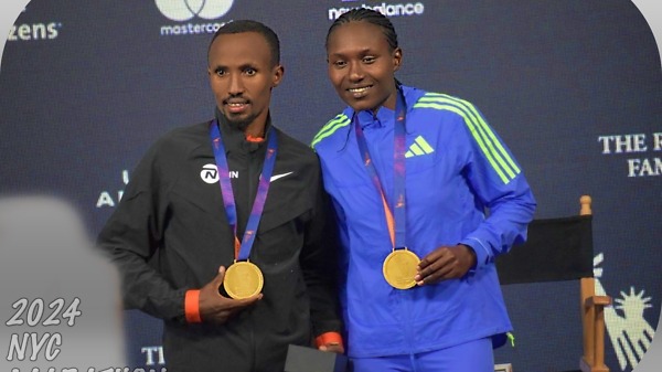 Kenya’s Sheila Chepkirui and Netherland’s Abdi Nageeye triumph at the 53rd edition of TCS New York City Marathon / Photo: Michelle Katami