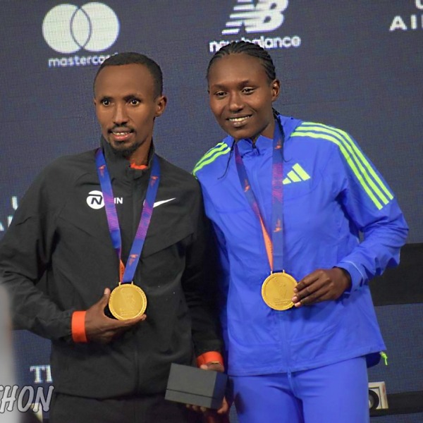 Kenya’s Sheila Chepkirui and Netherland’s Abdi Nageeye triumph at the 53rd edition of TCS New York City Marathon / Photo: Michelle Katami