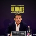 World Athletics President Sebastian Coe at the press conference to launch the new World Athletics Ultimate Championship in Budapest, Hungary - November 22, 2024 / Photo credit: World Athletics