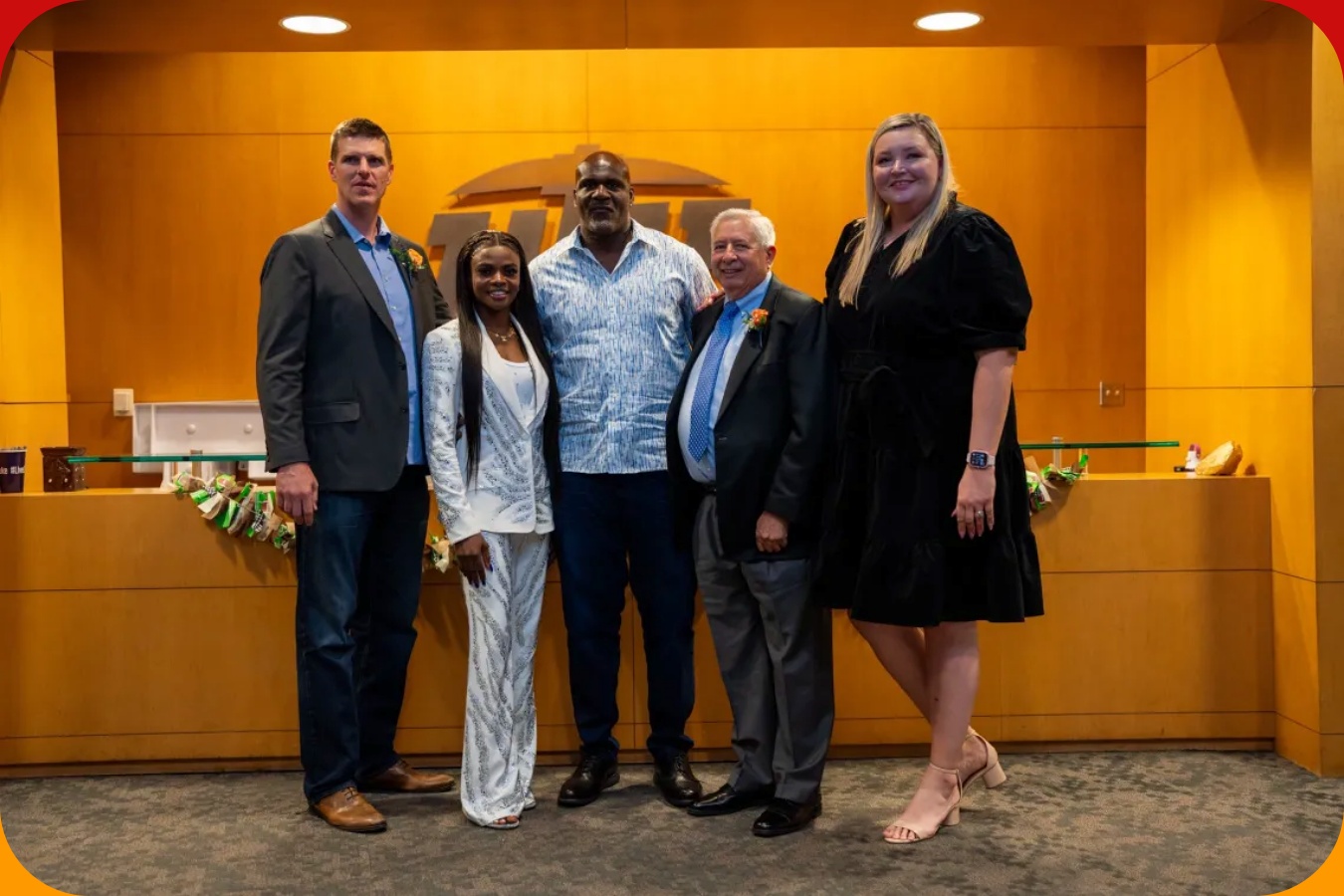 Tobiloba Amusan at the induction ceremony for UTEP's Hall of Fame Class of 2024 / Photo credit: Tobi Amusan