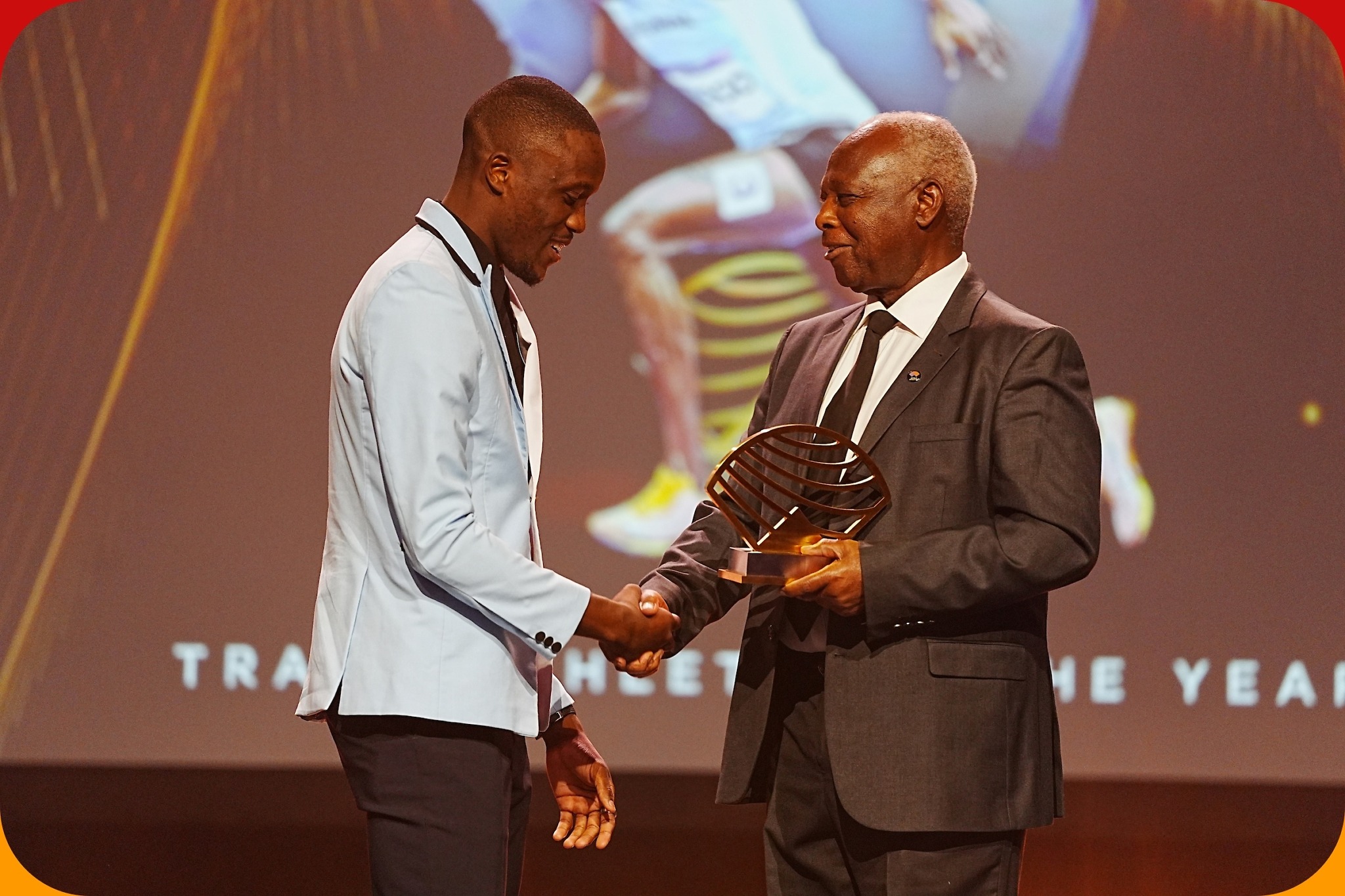 Botwana's Letsile Tebogo at the World Athletics Awards 2024 / Photo Credit: World Athletics