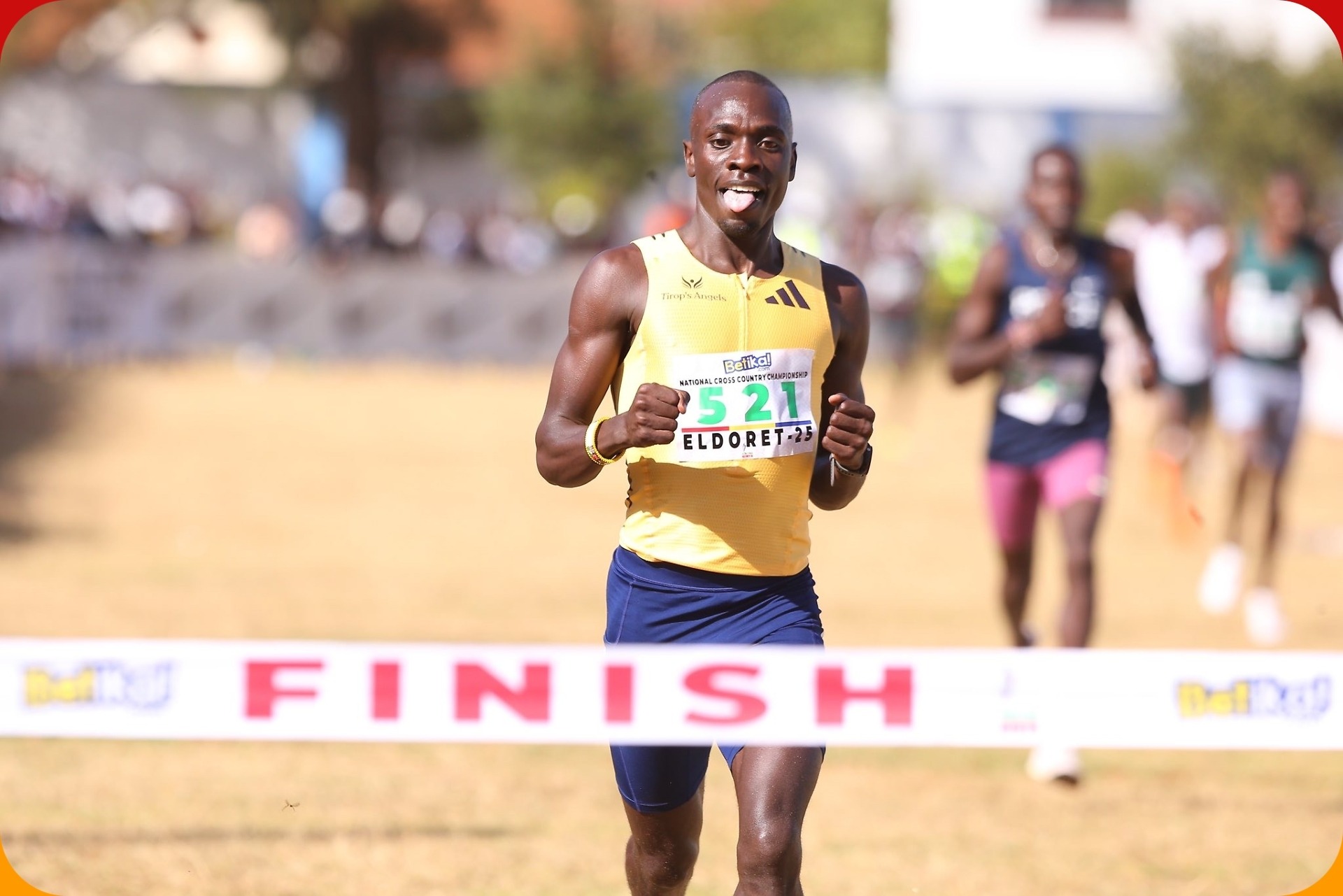 Emmanuel Wanyonyi winning the senior men's 2km loop at the 2025 Kenyan Cross Country Championships in Eldoret / Photo: Peter Njoroge