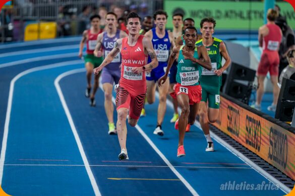 Ethiopia's Berihu Aregawi finished second behind Jakob Ingebrigtsen in men's 3000m final at the 2025 World Athletics Indoor Championships in Nanjing / Photo: Dan Vernon for World Athletics