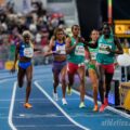 Ethiopians Nigist Getachew and Tsige Duguma compete in the women's 800m semi-final at 2025 World Athletics Indoor Championships in Nanjing on Saturday 22 March / Photo: Dan Vernon for World Athletics