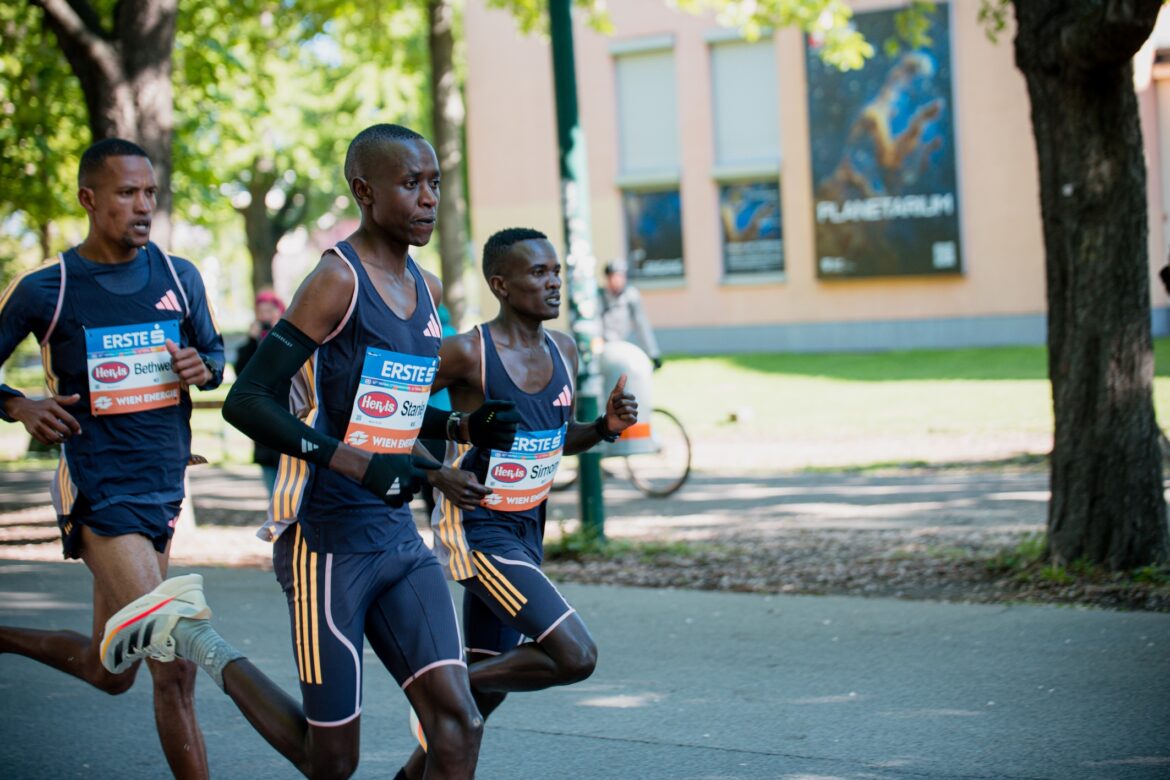 Kenyan Stanley Kurgat at the Vienna City Marathon in 2024 / Photo credit: VCM / Jenia Symonds
