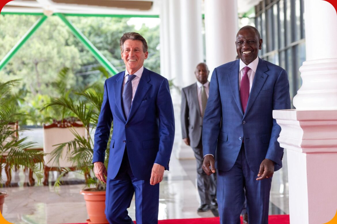 World Athletics President Seb Coe and Kenyan President William Ruto during Coe's working visit to Kenya in March 2025 / Photo credit: Athletics Kenya