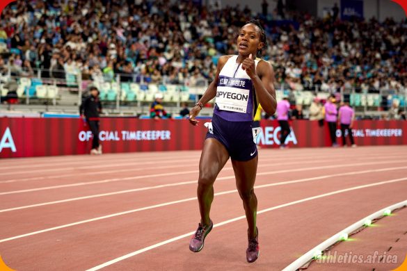 Faith Kipyegon misses out on the World Record in the women’s 1000m but got a meeting record 2:29.21 at Xiamen DL 2025 / Photo credit: Marta Gorczyska for Diamond League AG