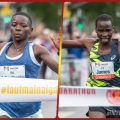 Kenyans James Kipkurui and Esther Chemtai in Mainz / Photo credit: Norbert Wilhelmi