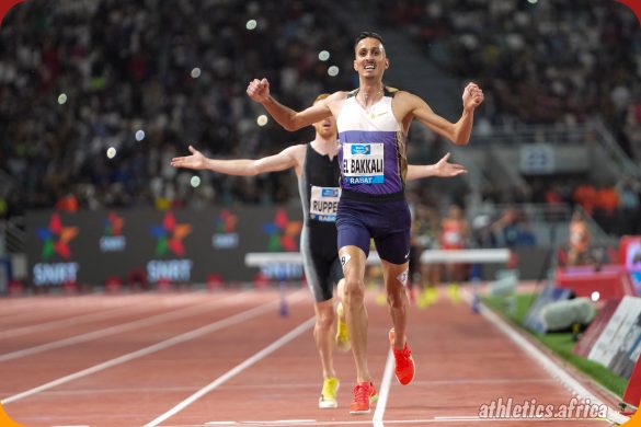 Soufiane El Bakkali (MAR) wins the Men's 3000m Steeplechase with a time of 8:00.70 at the Meeting International Mohammed VI d'Athlétisme de Rabat, part of the Wanda Diamond League, on Sunday 25 May 2025 / Matthew Quine for Diamond League AG