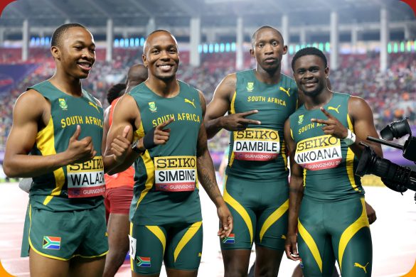 South Africa set national record, World lead on Day One in Guangzhou
