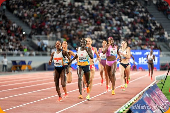 Tsige Duguma (ETH) wins the Women's 800m with a time of 1:57.42 at the Meeting International Mohammed VI d'Athlétisme de Rabat, part of the Wanda Diamond League, on Sunday 25 May 2025 / Photo credit: Luke Howard for Diamond League AG