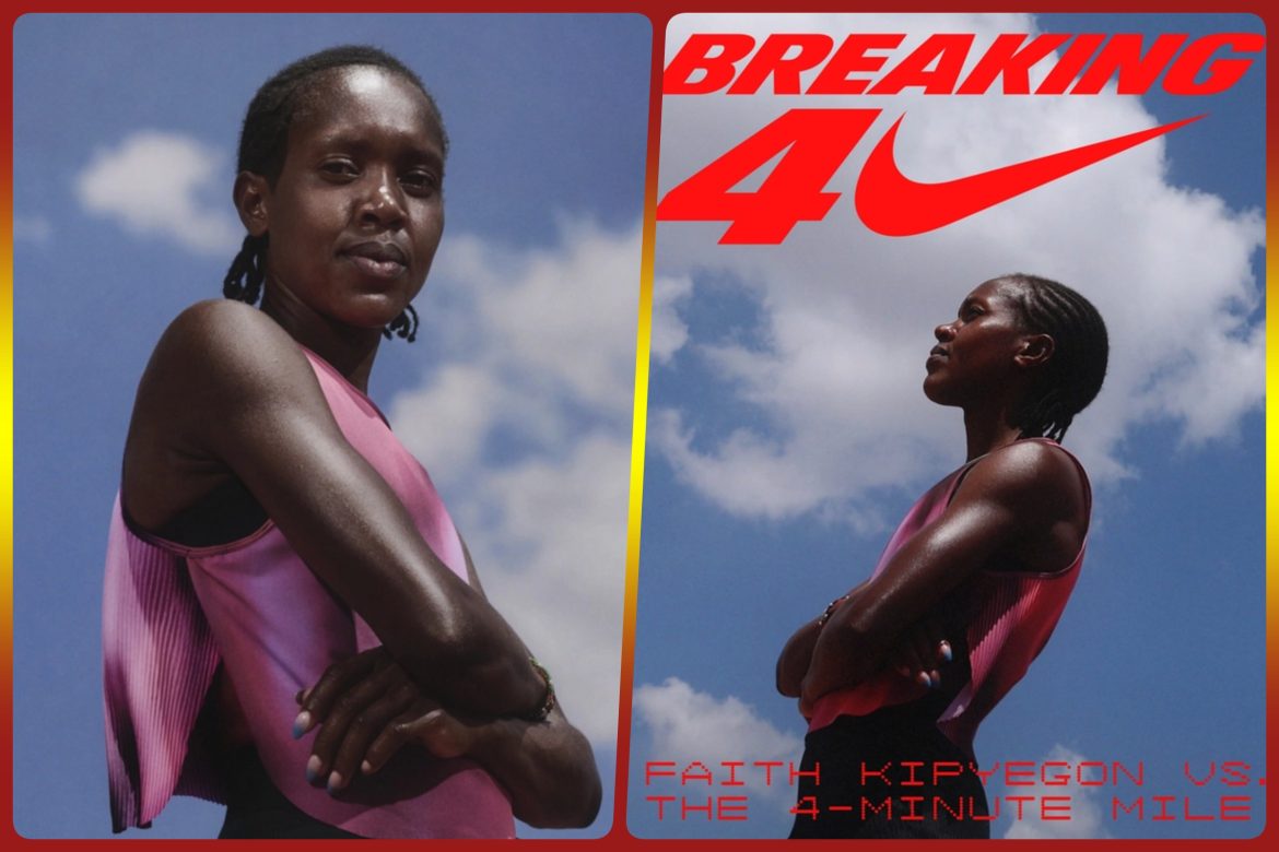 Kenya's Faith Kipyegon will make one attempt to become the first woman to run a mile in under 4 minutes on June 26 at the Stade Charléty in Paris / Photo: Nike