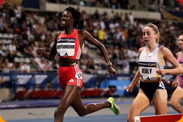 Nelly Chepchirchir (KEN) wins the Women’s 1500m in a time of 3:57.02 at the Meeting de Paris, part of the Wanda Diamond League, on Friday 20 June 2025 / Marta Gorczynska for Diamond League AG