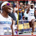 Kentucky's Tapiwanashe Makarawu led a Zimbabwean 1-2 finish in the men's 200m at the 2025 NCAA Outdoor Championships in Eugene, Oregon / Photo credit: University of Kentucky Track & Field