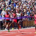 Letsile Tebogo (BOT) wins the Men's 200m with a time of 19.76 at the 50th edition of The Prefontaine Classic, part of the Wanda Diamond League, on Saturday 5th July 2025 / Photo: Matthew Quine For Diamond League AG