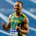 Bayanda Joy Walaza of South Africa wins the Men's 200m Final at the Rhine-Ruhr 2025 FISU World University Games in Bochum on Thursday 24/07/2025 | Photo credit: Iris van den Broek / Rhine-Ruhr 2025