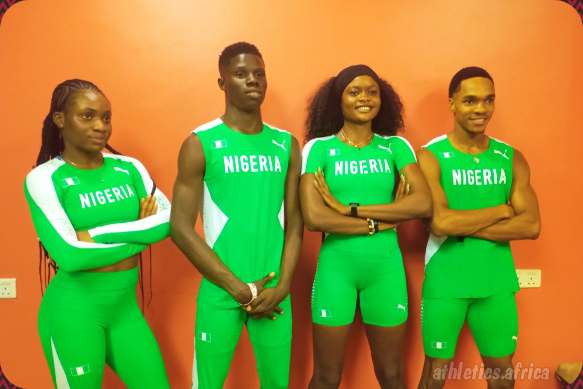 Team Nigeria to the 3rd CAA U18/U20 Combined Championships in Abeokuta / Photo credit: AFN Media Hub